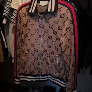 Gucci Brown GG Monogram Track Jacket